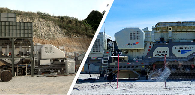 輪胎式移動(dòng)顎式破碎機(jī)現(xiàn)場(chǎng)實(shí)拍