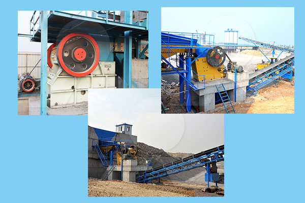 鄂式破碎機(jī)生產(chǎn)現(xiàn)場