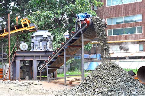 圓錐破碎機生產(chǎn)案例現(xiàn)場