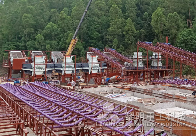 廣東云浮三臺6X制砂機(jī)安裝現(xiàn)場