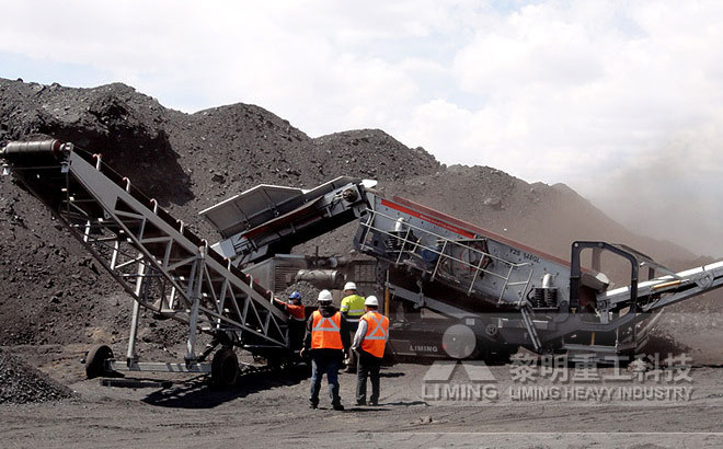 內蒙古移動破碎站生產現場