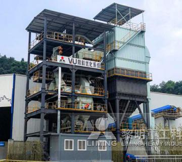 時(shí)產(chǎn)120噸VU塔式制砂樓生產(chǎn)線